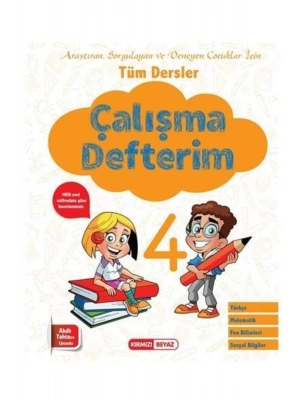 Kırmızı Beyaz 4. Sınıf Tüm Dersler Çalışma Defterim