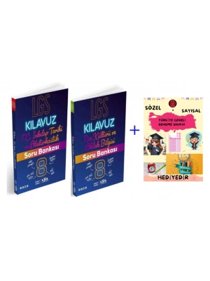 KORAY VAROL YAYINLARI 8. SINIF Kılavuz Serisi İnkılap - Din Kültürü Soru Bankaları- Deneme Hediyelidir.