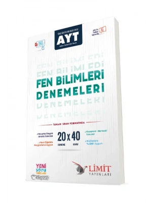LİMİT YAYINLARI AYT 20Lİ FEN BİLİMLERİ DENEME