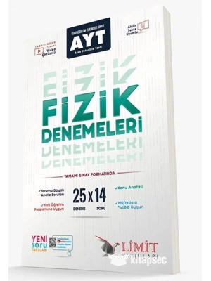 LİMİT YAYINLARI AYT 25Lİ FİZİK DENEME