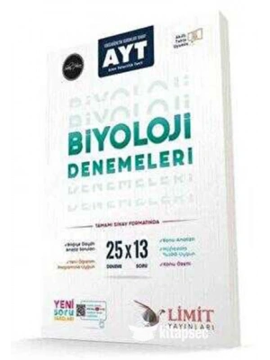 LİMİT YAYINLARI AYT 25Lİ BİYOLOJİ DENEME