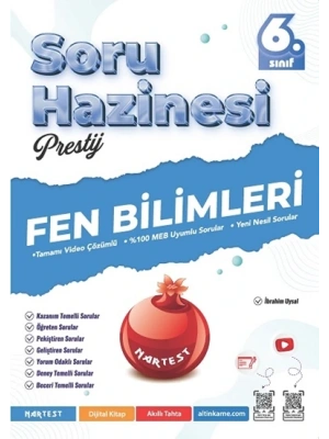 NARTEST YAYINLARI 6.SINIF MAARİF MODELİ PRESTİJ FEN BİLİMLERİ SORU HAZİNESİ
