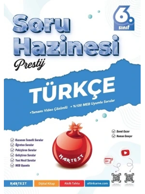NARTEST YAYINLARI 6.SINIF MAARİF MODELİ PRESTİJ TÜRKÇE SORU HAZİNESİ