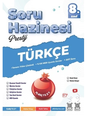 NARTEST YAYINLARI LGS 8.SINIF PRESTİJ TÜRKÇE SORU HAZİNESİ