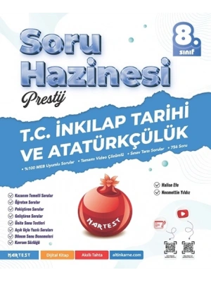 NARTEST YAYINLARI LGS 8.SINIF PRESTİJ T.C İNKILAP TARİHİ SORU HAZİNESİ