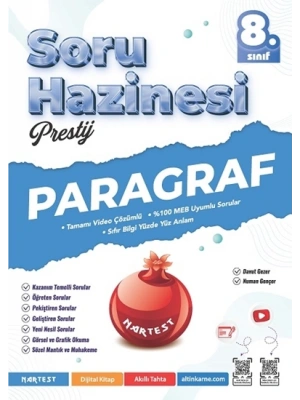 NARTEST YAYINLARI LGS 8.SINIF PRESTİJ PARAGRAF SORU HAZİNESİ
