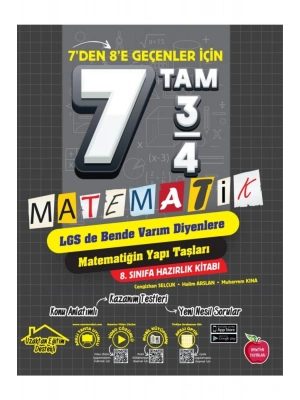 Newton 7den 8e Geçenlere 8.Sınıf Matematik Hazırlık Kitabı