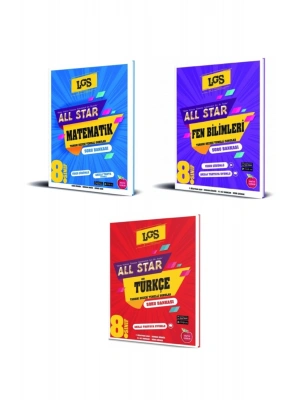 Newton 8. Sınıf All Star Soru Bankası Seti Matematik - Fen Bilimleri - Türkçe (3 Kitap)