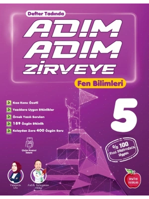 Newton Yayınları 5.Sınıf Fen Bilimleri Adım Adım Zirveye Etkinlikli Soru Bankası