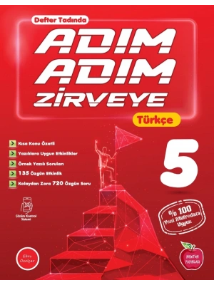 Newton Yayınları 5.Sınıf Türkçe Adım Adım Zirveye Etkinlikli Soru Bankası