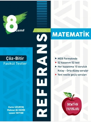 Newton Yayınları LGS 8.sınıf Referans Çöz Bitir Fasikül Testler Matematik