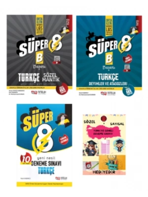 NİTELİK YAYINLARI 8.SINIF SÖZEL MANTIK - DEYİMLER VE ATASÖZLERİ SORU KİTABI ve TÜRKÇE 10 DENEME SINAVI