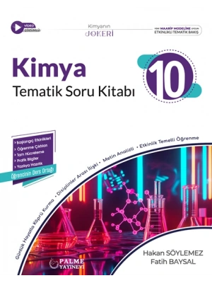 PALME YAYINEVİ 10.SINIF JOKER KİMYA TEMATİK SORU BANKASI