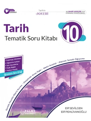 PALME YAYINEVİ 10.SINIF JOKER TARİH TEMATİK SORU BANKASI