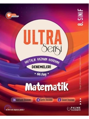 PALME YAYINEVİ 8.Sınıf Ultra Serisi Matematik Denemeleri 44 föy