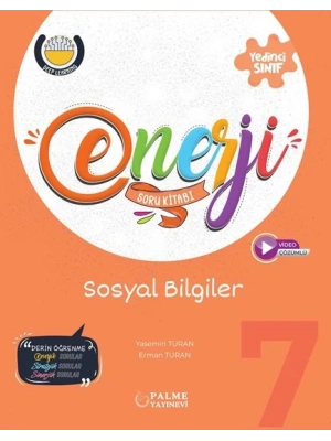 PALME YAYINLARI 7.SINIF ENERJİ SOSYAL BİLGİLER SORU KITABI