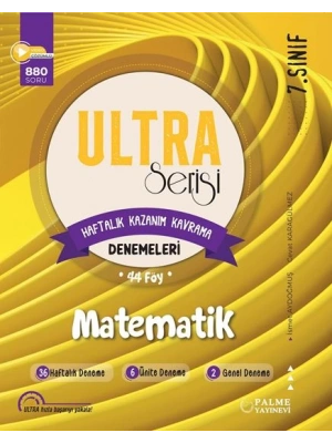 PALME YAYINLARI 7.SINIF ULTRA MATEMATİK HAFTALIK KAZANIM KAVRAMA DENEMELERİ
