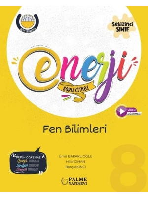 PALME YAYINLARI 8.SINIF LGS ENERJİ FEN BİLİMLERİ SORU KITABI