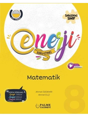 PALME YAYINLARI 8.SINIF LGS ENERJİ MATEMATİK SORU KITABI