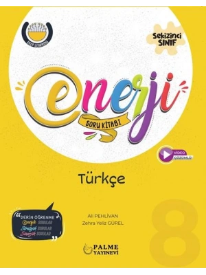 PALME YAYINLARI 8.SINIF LGS ENERJİ TÜRKÇE SORU KITABI