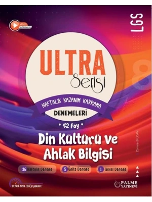 PALME YAYINLARI 8.SINIF LGS ULTRA DİN KÜLTÜRÜ HAFTALIK KAZANIM KAVRAMA DENEMELERİ