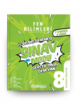 Pruva Akademi 8. Sınıf Sınav Modu Fen Bilimleri Branş Denemesi