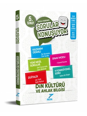 PRUVA AKADEMİ YAYINCILIK 5.SINIF DİN KÜLTÜRÜ SORULAR KONUŞUYOR