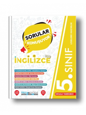 PRUVA AKADEMİ YAYINCILIK 5.SINIF İNGİLİZCE SORULAR KONUŞUYOR
