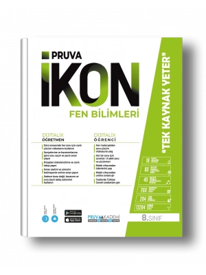 Pruva Akademi Yayıncılık 8. Sınıf İkon Fen Bilimleri Konu Anlatım Kitabı