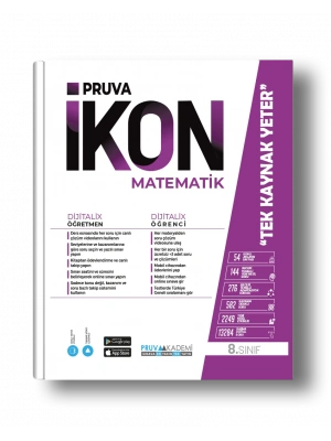 Pruva Akademi Yayıncılık 8. Sınıf İkon Matematik Konu Anlatım Kitabı