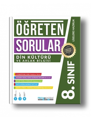 Pruva Akademi Yayıncılık 8. Sınıf Öğreten Sorular Din Kültürü Soru Bankası