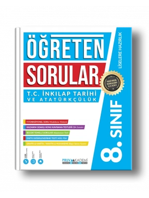 Pruva Akademi Yayıncılık 8. Sınıf Öğreten Sorular T.C. İnkılap Tarihi ve Atatürkçülük Soru Bankası