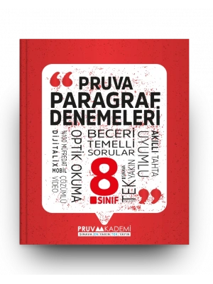 Pruva Akademi Yayıncılık 8.LGS Sınıf Paragraf Denemeleri