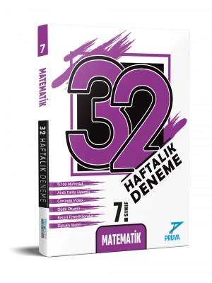 Pruva Akamemi Yayıncılık 7.Sınıf Matematik 32 Haftalık Deneme