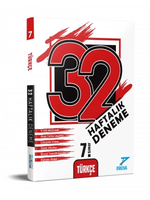 Pruva Akamemi Yayıncılık 7.Sınıf Türkçe 32 Haftalık Deneme