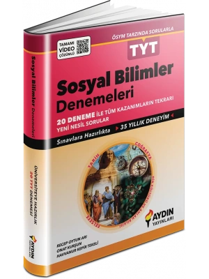 AYDIN YAYINLARI TYT Sosyal Bilimler 20 Deneme
