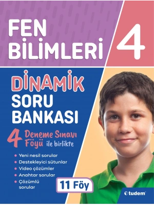 Tudem Yayınları 4.Sınıf Fen Bilimleri Dinamik Soru Bankası