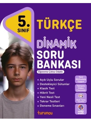 TUDEM YAYINLARI 5.SINIF TÜRKÇE DİNAMİK SORU BANKASI