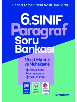 Tudem Yayınları 6.Sınıf Paragraf Soru Bankası