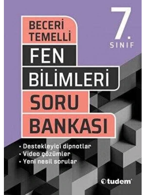 Tudem Yayınları 7. Sınıf Beceri Temelli Fen Bilimleri Soru Bankası