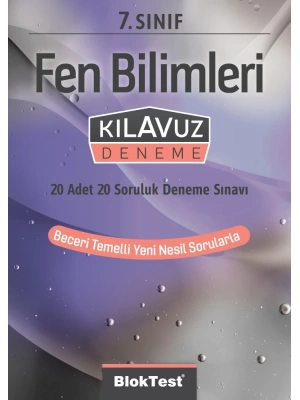 TUDEM YAYINLARI 7.SINIF BLOKTEST FEN BİLİMLERİ KLAVUZ DENEME