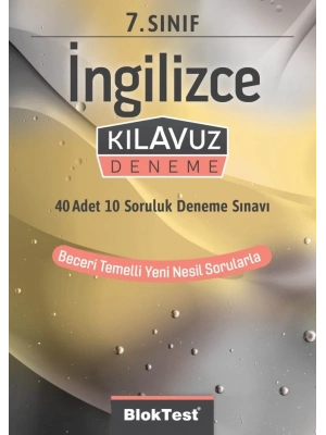 TUDEM YAYINLARI 7.SINIF BLOKTEST İNGİLİZCE KLAVUZ DENEME