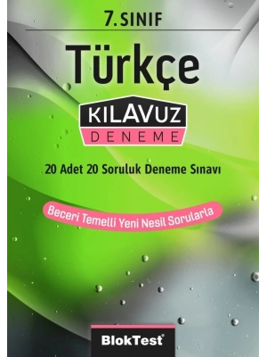 TUDEM YAYINLARI 7.SINIF BLOKTEST TÜRKÇE KLAVUZ DENEME
