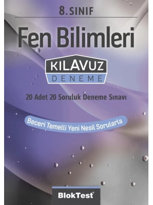 TUDEM YAYINLARI 8.SINIF LGS BLOKTEST FEN BİLİMLERİ KLAVUZ DENEME