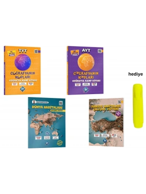 TYT AYT Coğrafyanın Kodları Türkiye ve Dünya Haritaları Çalışma Defteri Seti
