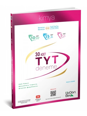 Üç Dört Beş Yayıncılık Kimya 30 TYT Deneme Yeni