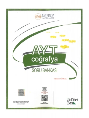 Üçdörtbeş Ayt Coğrafya Soru Bankası Yeni