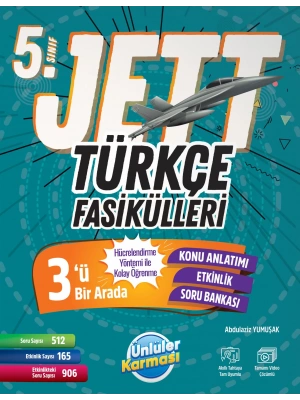 Ünlüler Karması 5.Sınıf Jett Türkçe Fasiküller Soru Bankası