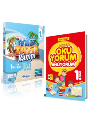 YANIT YAYINLARI 1. Sınıf Yaz Tatil Kampı + Kırmızı Beyaz Oku Yorum Anlıyorum