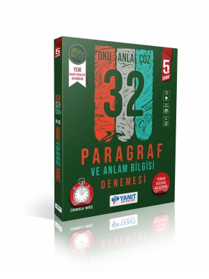 Yanıt Yayınları 5. Sınıf Paragraf ve Anlam Bilgisi 32 Deneme